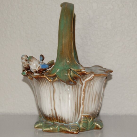 Ceramic Glazed Planter Basket - Picture 4 of 6